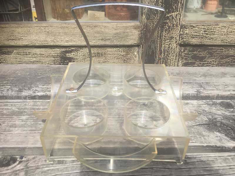 Antique Vintage 1960's 4 Glass setAre[W@60N OXZbg