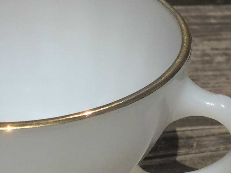 Antique Anchor Hocking Tea Cup/White Swirl�A�A���J�[�z�b�L���O�e�B�[�J�b�v �J�b�v�A���h�\�[�T�[