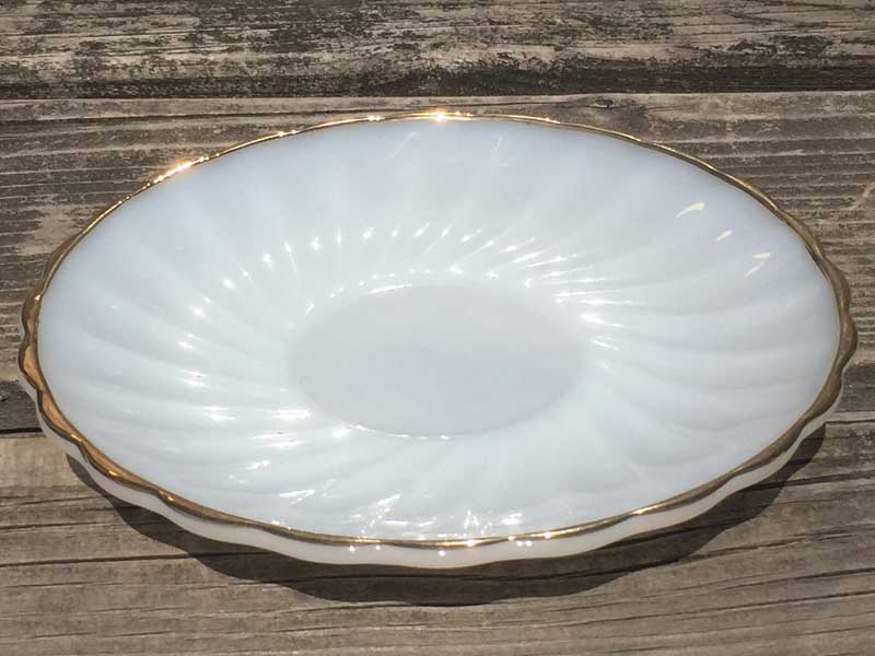 Antique Anchor Hocking Tea Cup/White Swirl�A�A���J�[�z�b�L���O�e�B�[�J�b�v �J�b�v�A���h�\�[�T�[