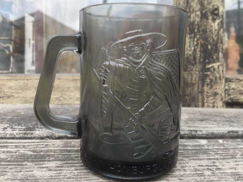 Vintage McDonald's Glass Mug Cup�A1977�N �}�N�h�i���h �K���X���̃}�O�J�b�v�A���i���h�A�n���o�[�O���[