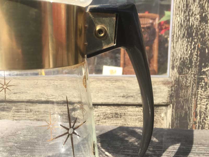 Old PYREX �L�b�`���G�� Corning 6 Cup Carafe �R�[�j���O 6�J�b�v �X�^�[�o�[�X�g���̃J���t�F