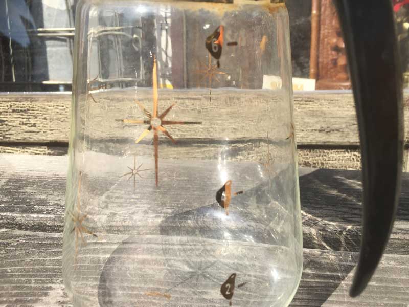 Old PYREX �L�b�`���G�� Corning 6 Cup Carafe �R�[�j���O 6�J�b�v �X�^�[�o�[�X�g���̃J���t�F