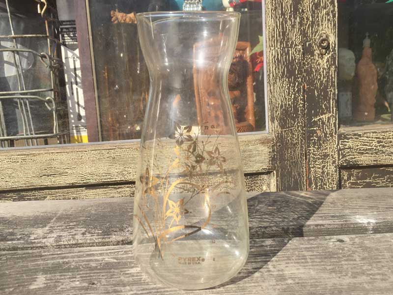 Old PYREX�L�b�`���G��/PYREX�~Flower Carafe �I�[���h�p�C���b�N�X �ԕ��̃J���t�F�A������