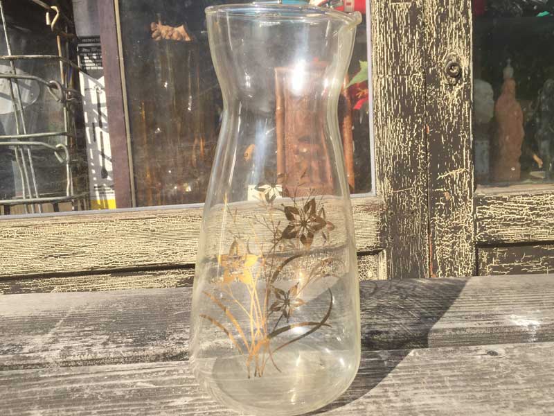 Old PYREX�L�b�`���G��/PYREX�~Flower Carafe �I�[���h�p�C���b�N�X �ԕ��̃J���t�F�A������