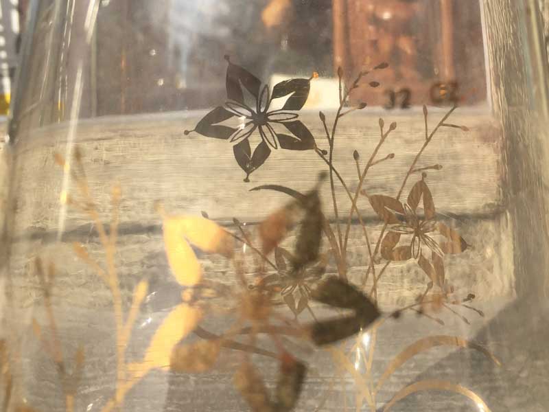 Old PYREX�L�b�`���G��/PYREX�~Flower Carafe �I�[���h�p�C���b�N�X �ԕ��̃J���t�F�A������