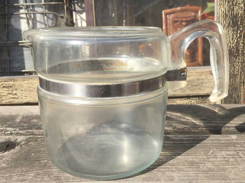 Vintage Kitchenware Old PYREX/Percolator �I�[���h�p�C���b�N�X �p�[�R���[�^�[ �p�[�c