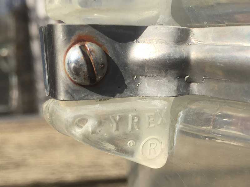 Vintage Kitchenware Old PYREX/Percolator �I�[���h�p�C���b�N�X �p�[�R���[�^�[ �p�[�c