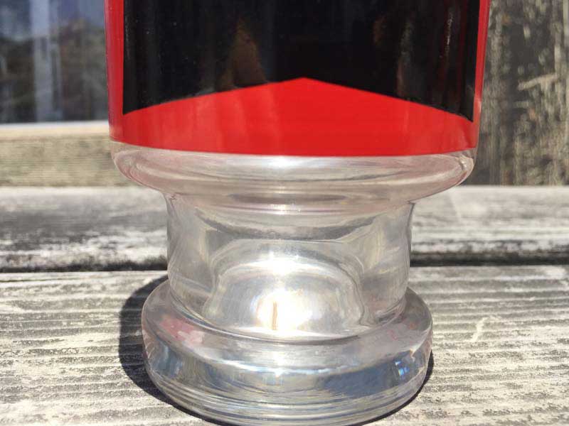 Vintage Glass 1970�N�� Deadstock Pringles(�v�����O���Y)�̃K���X���̋r�t���^���u���[�O���X
