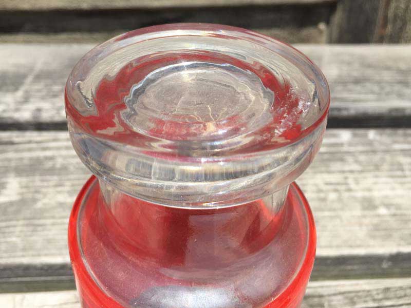 Vintage Glass 1970�N�� Deadstock Pringles(�v�����O���Y)�̃K���X���̋r�t���^���u���[�O���X