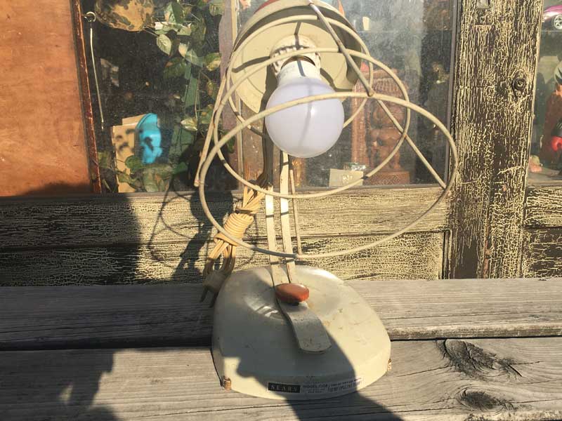 Vintage Used Sears Sunlamp /Table Light & Wall Light �V�A�[�Y �e�[�u�������v�A�E�H�[�������v