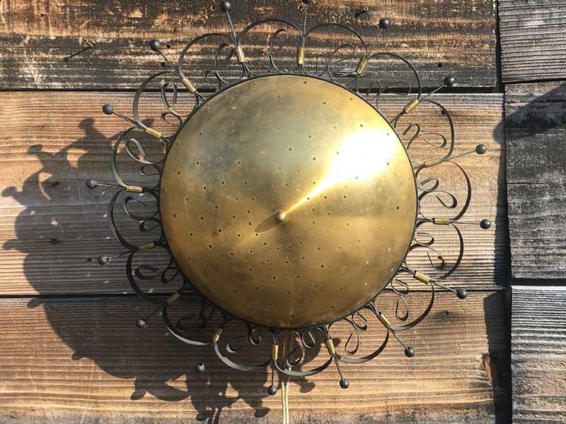 Vintage 1960's Brass Sun Burst Light�A���{�� �r���e�[�W 1960�N�� �^�J�� �T���o�[�X�g���C�g