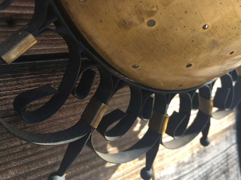 Vintage 1960's Brass Sun Burst Light�A���{�� �r���e�[�W 1960�N�� �^�J�� �T���o�[�X�g���C�g