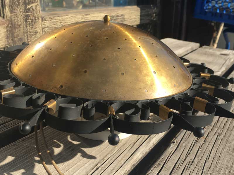 Vintage 1960's Brass Sun Burst Light�A���{�� �r���e�[�W 1960�N�� �^�J�� �T���o�[�X�g���C�g