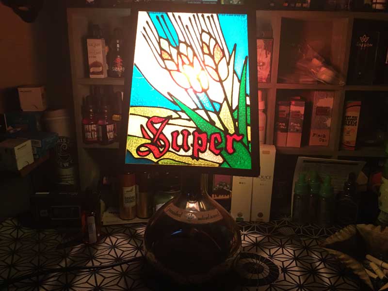���a���g�� NIKKA WHISKY Stained Glass Light �X�[�p�[�j�b�J �E�B�X�L�[ �X�e���h�O���X���C�g