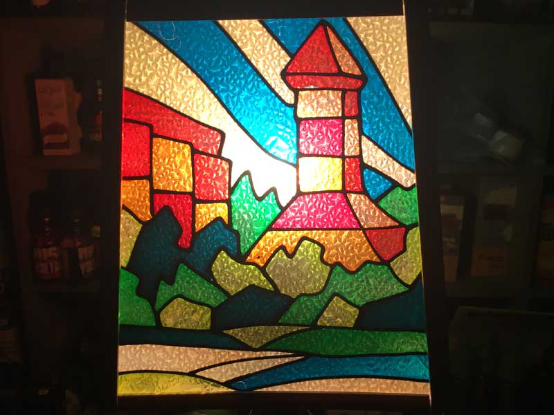 ���a���g�� NIKKA WHISKY Stained Glass Light �X�[�p�[�j�b�J �E�B�X�L�[ �X�e���h�O���X���C�g