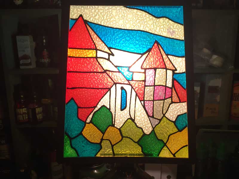 ���a���g�� NIKKA WHISKY Stained Glass Light �X�[�p�[�j�b�J �E�B�X�L�[ �X�e���h�O���X���C�g