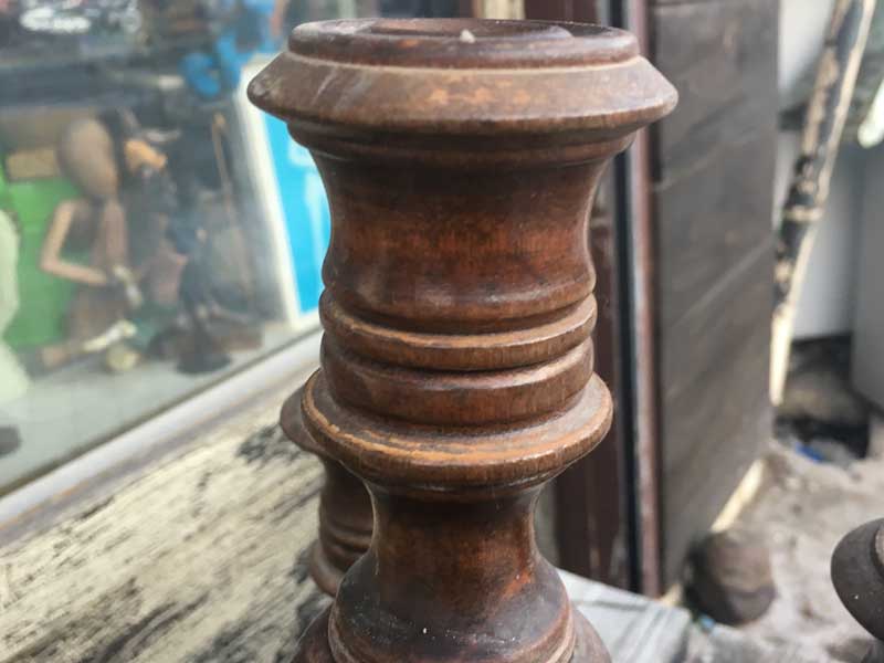 Antique Wood x Iron 5 Candle Stand /�A���e�B�[�N �ؐ� x �A�C�A���E5�� �L�����h���X�^���h