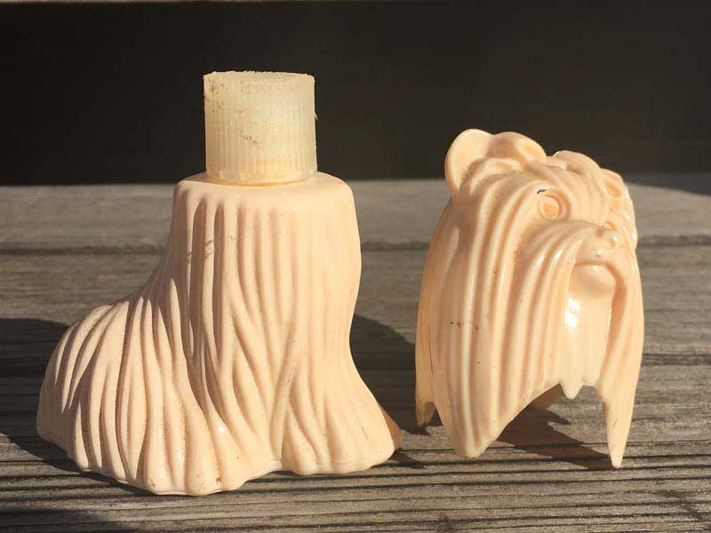 Vintage Used AVON DOG�@�G�C�{���A�A�t�^�[�V�F�[�u���[�V�����H�̃{�g���e��