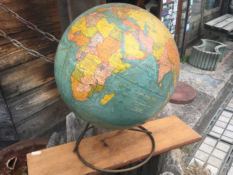 Antique�AVintage 1960�`70�N�� �r���e�[�W US�p��\�L�̒n���V �A�C�A���X�^���h