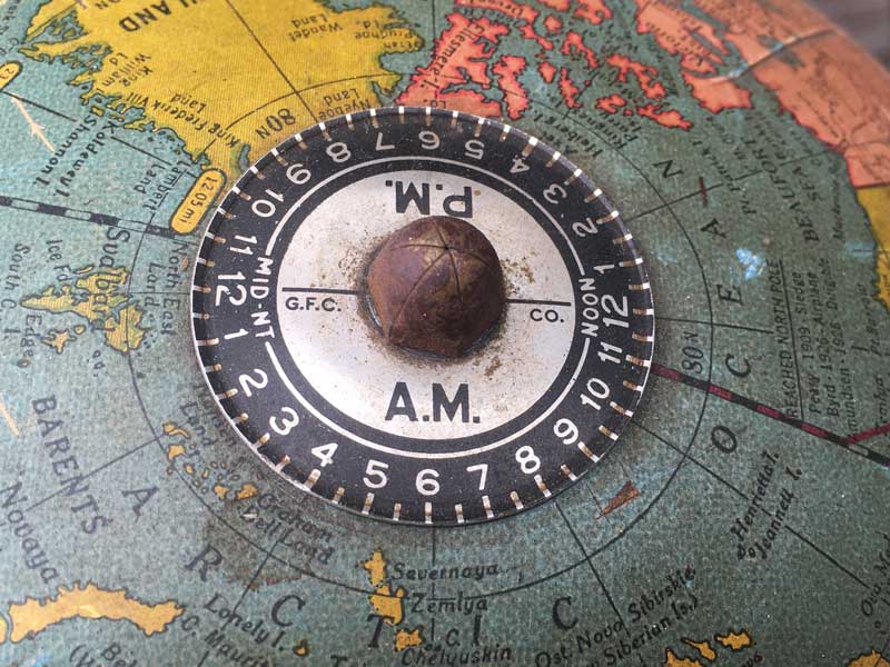 Antique�AVintage 1960�`70�N�� �r���e�[�W US�p��\�L�̒n���V �A�C�A���X�^���h