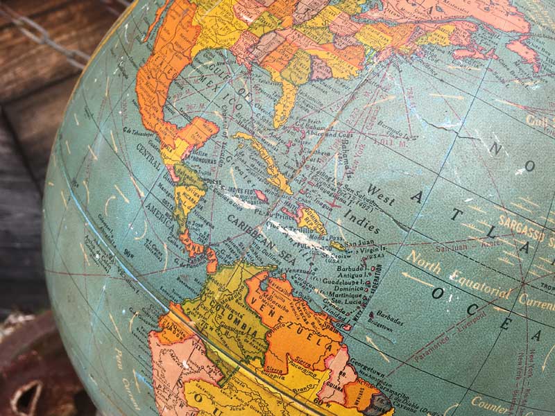 Antique�AVintage 1960�`70�N�� �r���e�[�W US�p��\�L�̒n���V �A�C�A���X�^���h