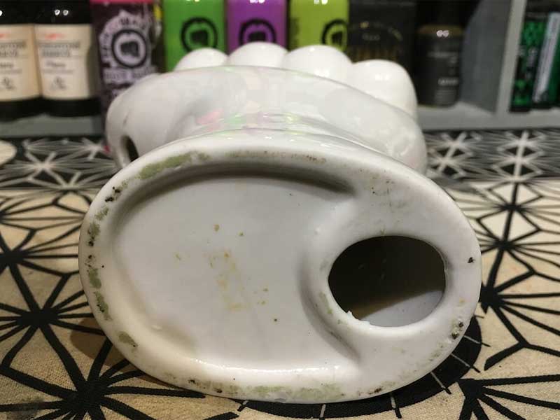 Vintage Used Hand Vase�A���퐻�̎�̉ԕr�A��̈�֑}���@���ԕt��