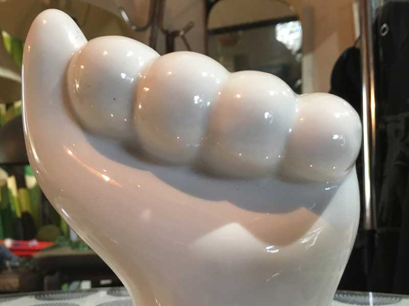 Vintage Used Hand Vase�A���퐻�̎�̉ԕr�A��̈�֑}���@���ԕt��