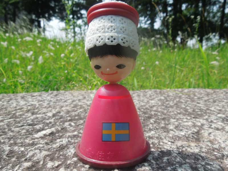 Vintage、Used 大阪万博　Expo70 世界風俗人形　住友信託銀行の貯金箱/スウェーデンの女の子