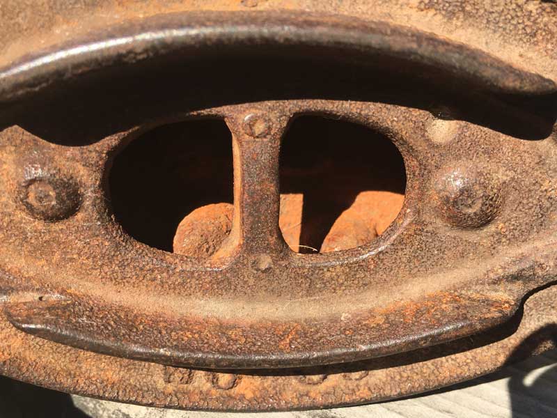 1940's Antique Used Iron Iron 1940年代 アンティーク アイアン製のアイロン、ペーパーウエイト