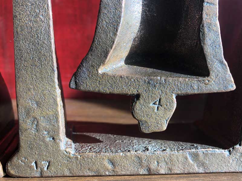 Antique、Vintage Cast Iron Liberty Bell Bookend リバティベル ブックエンド 2個 set アイアン鋳物