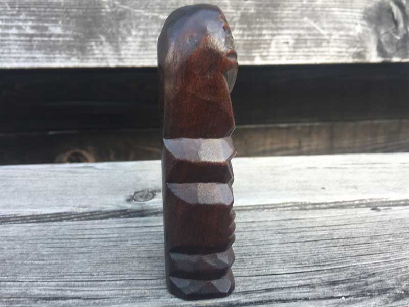 Vintage Genuine Maori Hand Carved TUPAPA、ビンテージ マオリ族の木彫りのオブジェ Tiki ティキ
