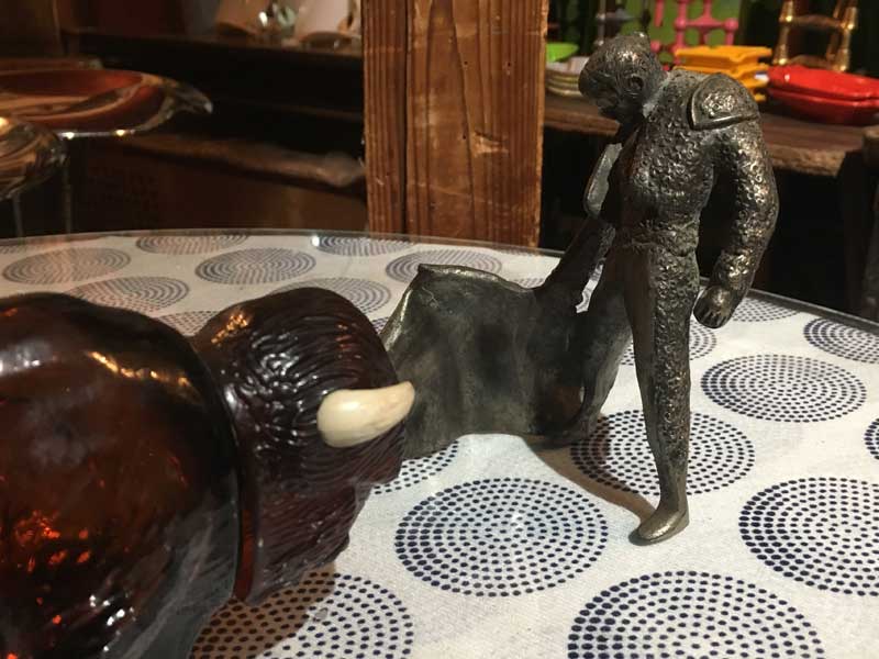 Vintage Used matador Objet/�r���e�[�W �}�^�h�[���A�����m�̃��^�����̃I�u�W�F