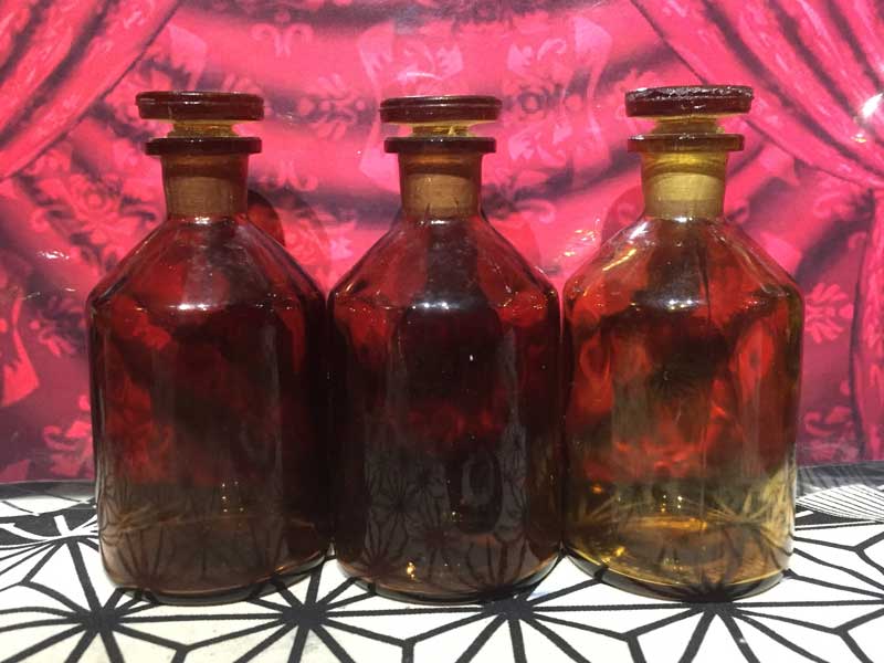 Antique�AVintage�ADeadstock Amber Medicine Bottle �r���e�[�W �A���o�[ �K���X�{�g�� ��r