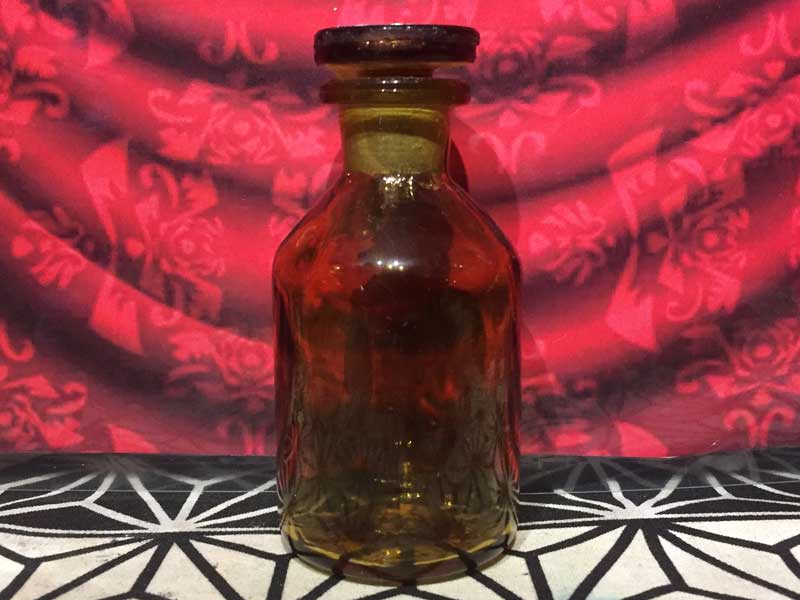 Antique�AVintage�ADeadstock Amber Medicine Bottle �r���e�[�W �A���o�[ �K���X�{�g�� ��r