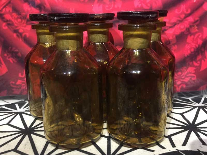 Antique�AVintage�ADeadstock Amber Medicine Bottle �r���e�[�W �A���o�[ �K���X�{�g�� ��r