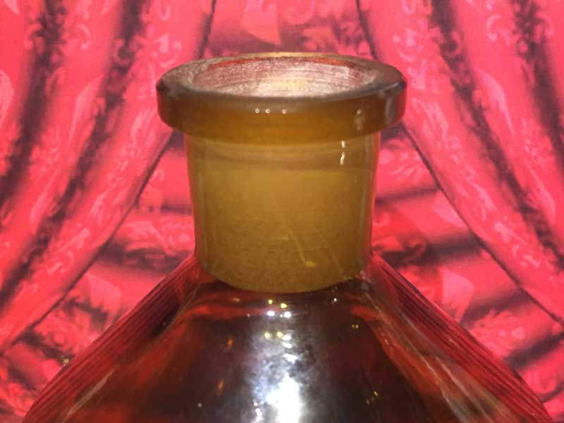 AntiqueAVintageADeadstock Amber Medicine Bottle re[W Ao[ KX{g r