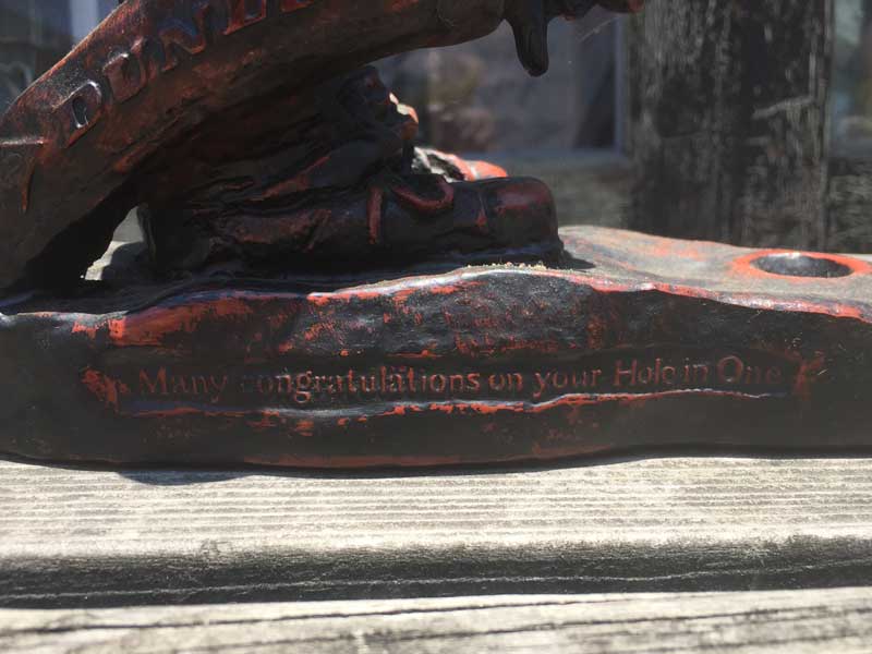 Antique Vintage Objet/Message Doll�@SILLISCULPTS �V���X�J���v�X/Hole in one Dunlop