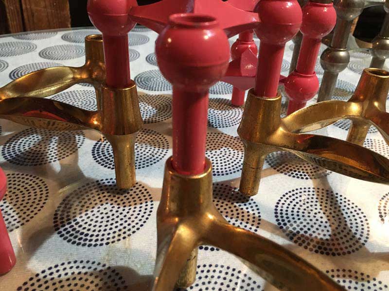 Vintage Nagel Candle Holder Gold Twist 1960�N��h�C�c �i�Q�� �S�[���h�̃L�����h���z���_�[