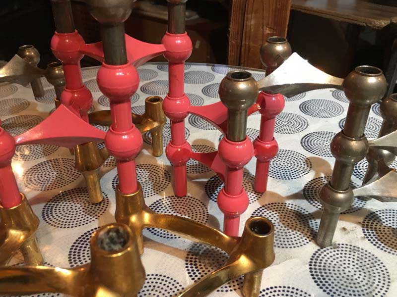 Vintage Nagel Candle Holder Gold Twist 1960�N��h�C�c �i�Q�� �S�[���h�̃L�����h���z���_�[