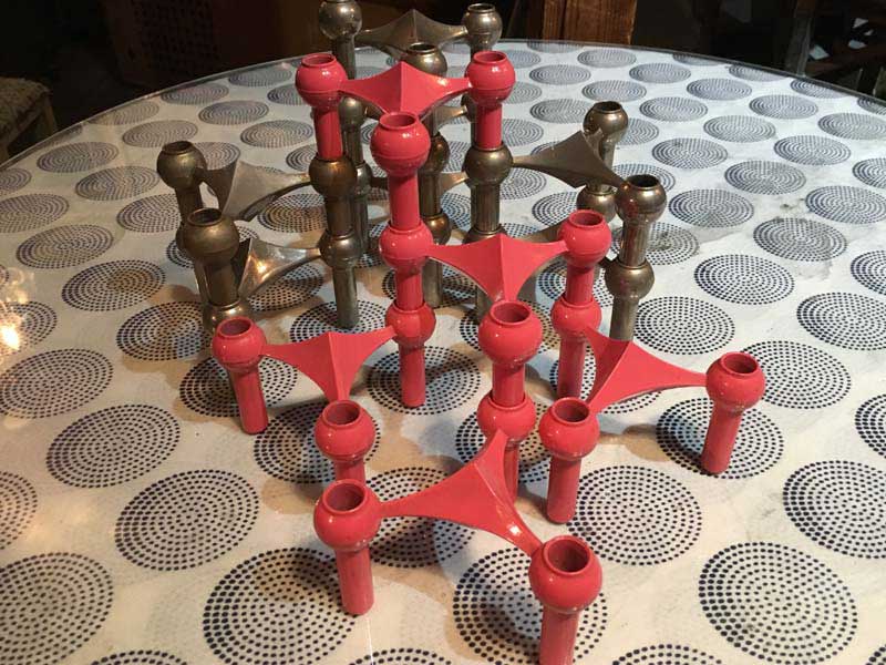 Deadstock Vintage Nagel Candle Holder Pink 1960�N��h�C�c �i�Q�� �s���N�̃L�����h���z���_�[