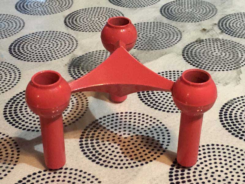 Deadstock Vintage Nagel Candle Holder Pink 1960�N��h�C�c �i�Q�� �s���N�̃L�����h���z���_�[