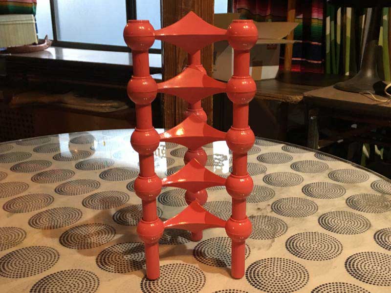 Deadstock Vintage Nagel Candle Holder Pink 1960�N��h�C�c �i�Q�� �s���N�̃L�����h���z���_�[