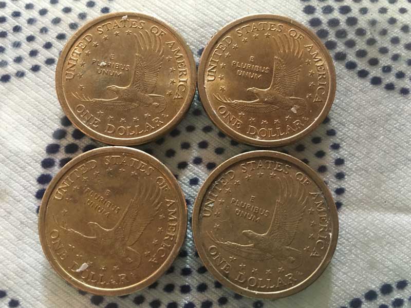 Antique、Vintage、77 US Old Coins サカガウィア・ダラー、Sacagawea Dollar