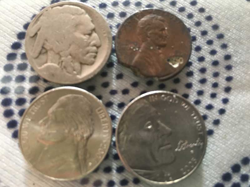 Antique、Vintage、 Old Coins アメリカの古い硬貨、￠5、￠1、5セント、1セント硬貨
