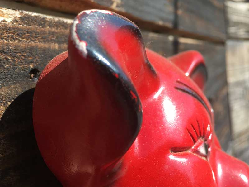 Vintage Pig Wall Deco HI ! BYE !�r���e�[�W �g�̓؂̃E�H�[���f�R�A�Ԃ��؂̃f�R