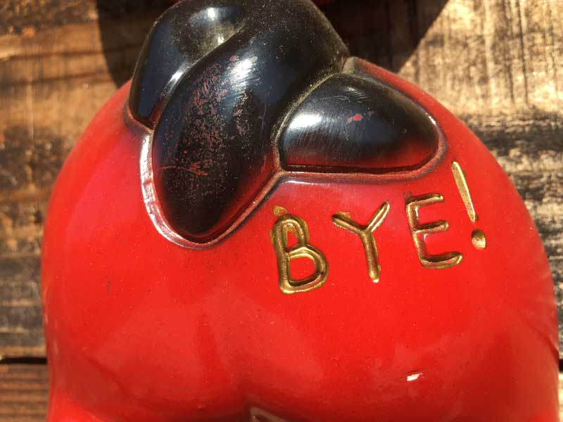 Vintage Pig Wall Deco HI ! BYE !�r���e�[�W �g�̓؂̃E�H�[���f�R�A�Ԃ��؂̃f�R