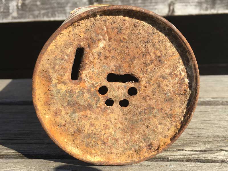 1950's Vintage AJAX CLEANSER Tin Can 50�N�� �r���e�[�W �A�����J�̌Â��u���L�� AJAX