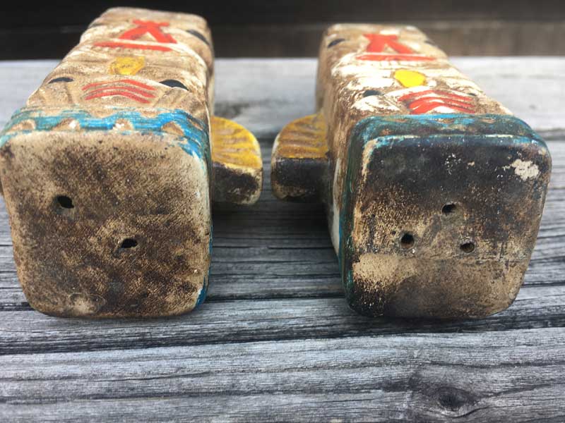 Vintage Used NativeTotempole�A Salt & Pepper �l�C�e�B�u�n �g�[�e���|�[���̃\���g�A���h�y�b�p�[