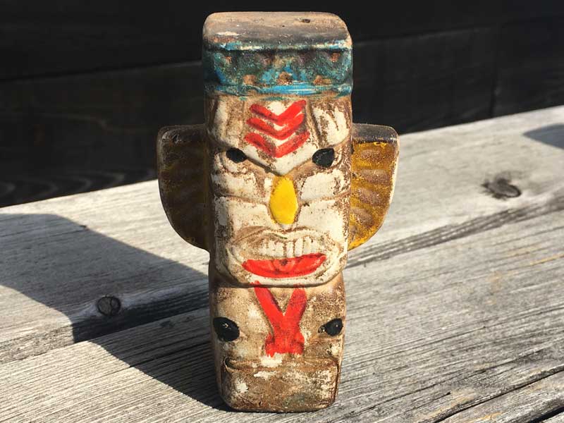 Vintage Used NativeTotempole�A Salt & Pepper �l�C�e�B�u�n �g�[�e���|�[���̃\���g�A���h�y�b�p�[