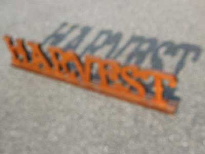 Vintage�AUsed Typography�A�^�C�|�O���t�B�[�G�݁A�ؐ��@HARVEST Typography Sculpture�A�n�[�x�X�g